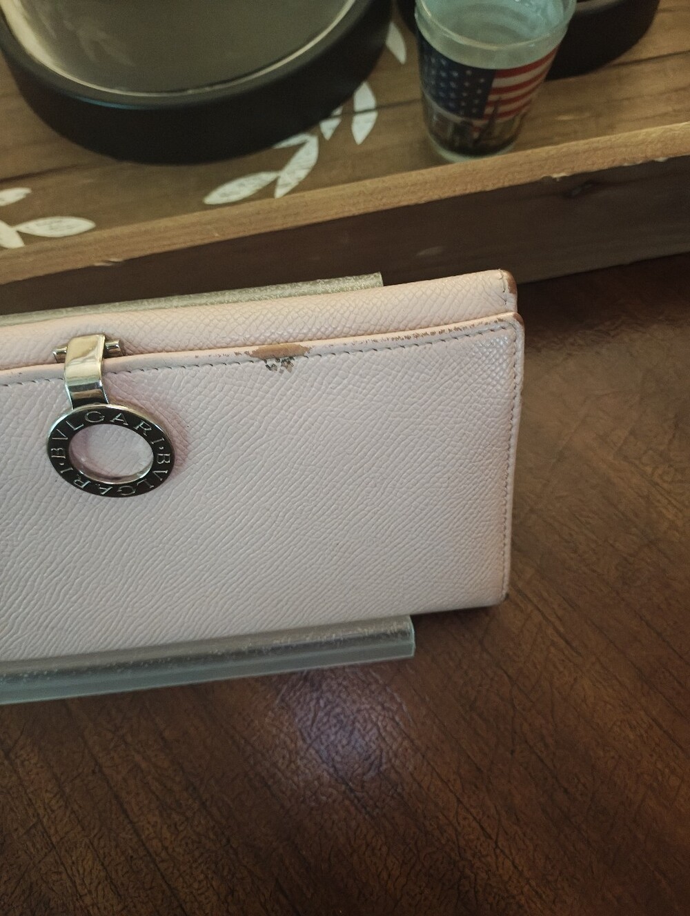 Bvlgari Pale Pink Leather Continental Wallet with Signature Circle Logo - Picture 2 of 16